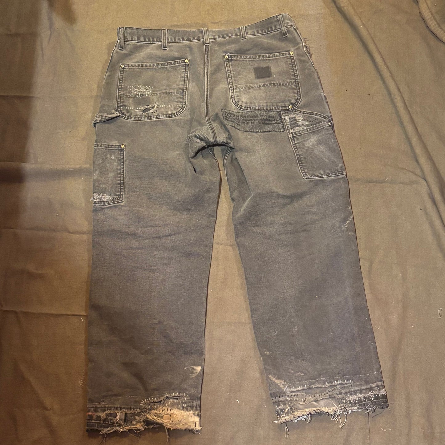 Repaired Carhartt double knee